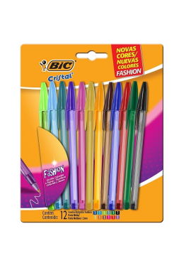 Caneta Esferografica 1,2mm Fashion c/12 Bic